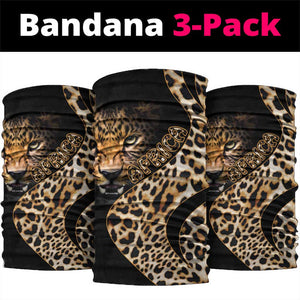 Afro Leopard Skin Pattern Neck Gaiter Version 01 LT9