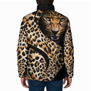 Africa Leopard Skin Pattern Padded Jacket Version 01