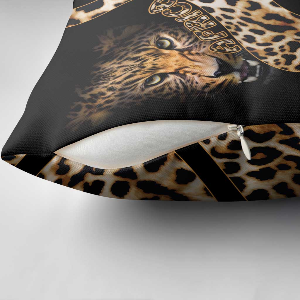 Africa Leopard Skin Pattern Pillow Cover Version 01