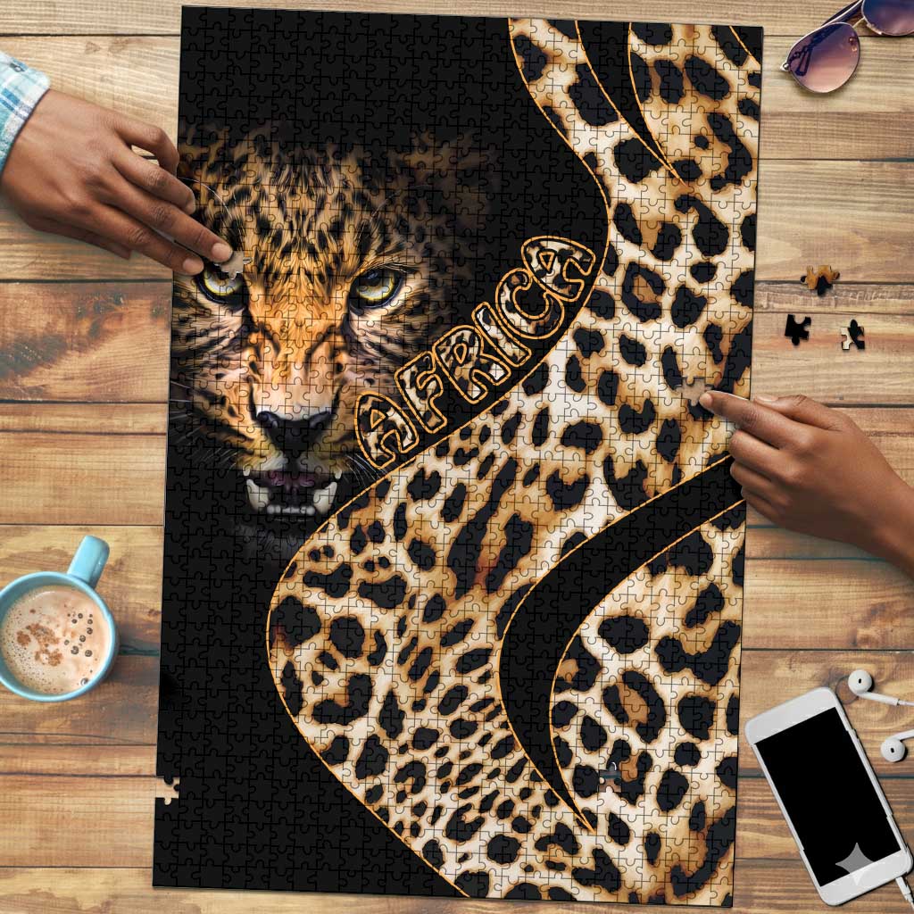 Africa Leopard Skin Pattern Puzzle Version 01