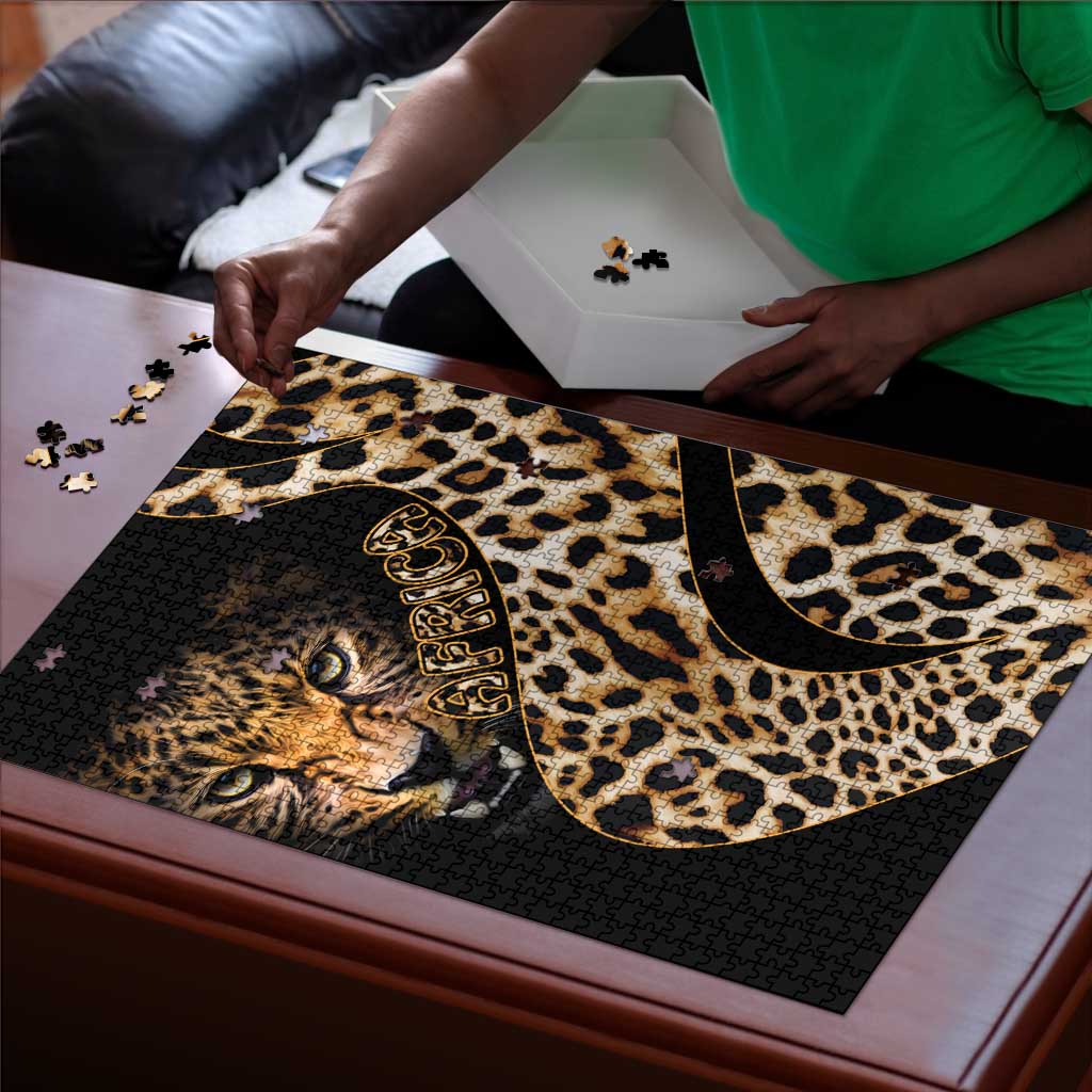 Africa Leopard Skin Pattern Puzzle Version 01