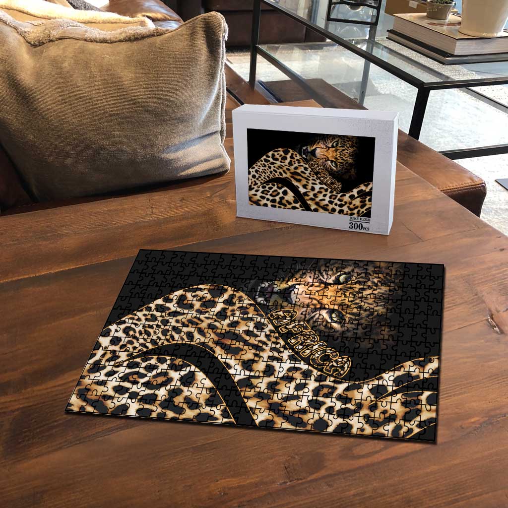 Africa Leopard Skin Pattern Puzzle Version 01