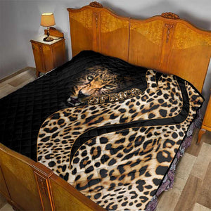 Afro Leopard Skin Pattern Quilt Version 01