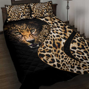 Afro Leopard Skin Pattern Quilt Bed Set Version 01