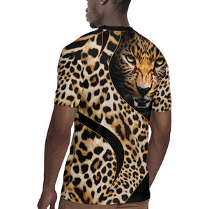 Afro Leopard Skin Pattern Rugby Jersey Version 01