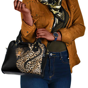 Afro Leopard Skin Pattern Shoulder Handbag Version 01