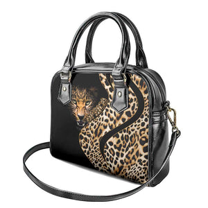 Afro Leopard Skin Pattern Shoulder Handbag Version 01