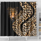 Afro Leopard Skin Pattern Shower Curtain Version 01