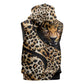 Afro Leopard Skin Pattern Sleeveless Hoodie Version 01 - African Pride