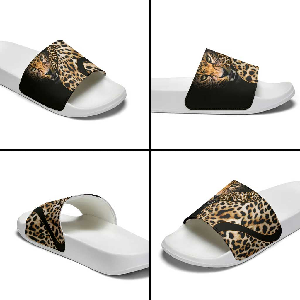 Africa Leopard Skin Pattern Slide Sandals Version 01