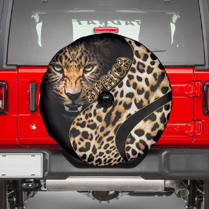 Afro Leopard Skin Pattern Spare Tire Cover Version 01