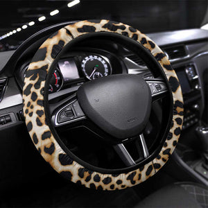 Afro Leopard Skin Pattern Steering Wheel Cover Version 01