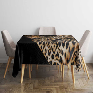 Afro Leopard Skin Pattern Tablecloth Version 01