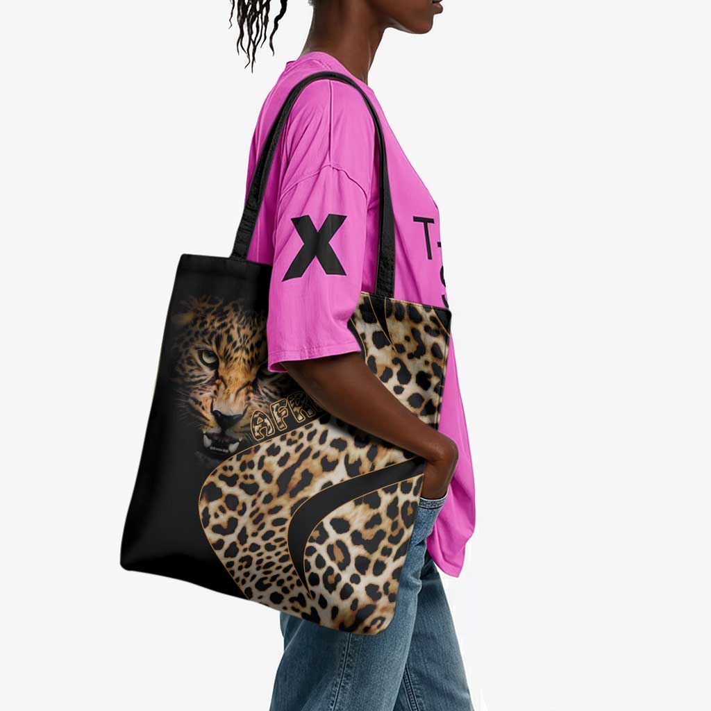 Africa Leopard Skin Pattern Tote Bag Version 01