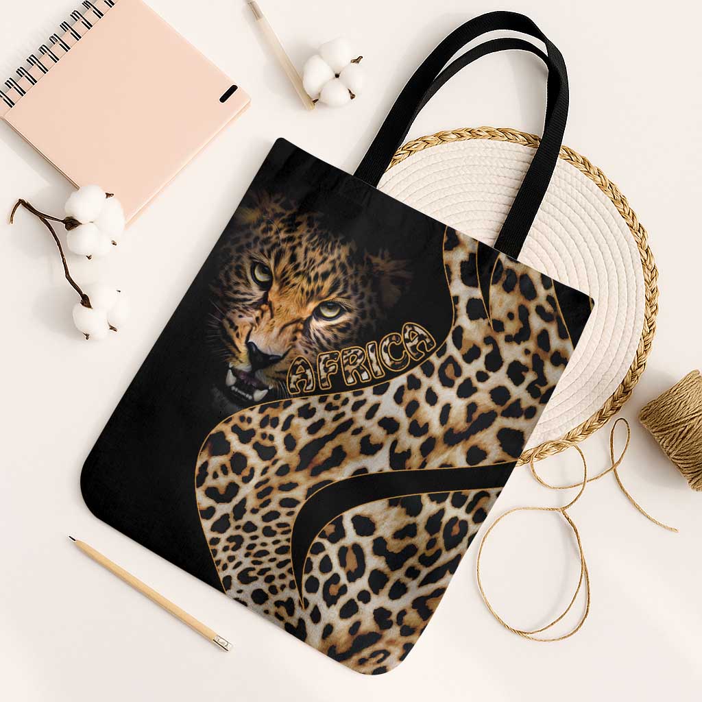 Africa Leopard Skin Pattern Tote Bag Version 01