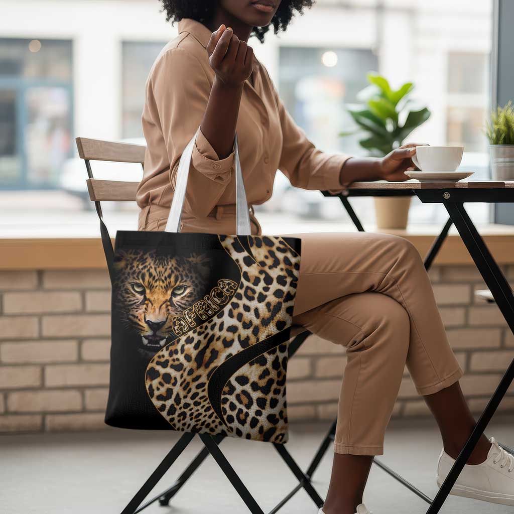 Africa Leopard Skin Pattern Tote Bag Version 01