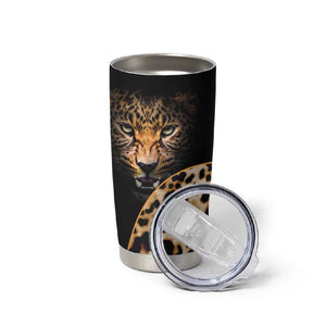 Afro Leopard Skin Pattern Tumbler Cup Version 01