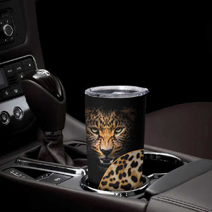 Afro Leopard Skin Pattern Tumbler Cup Version 01