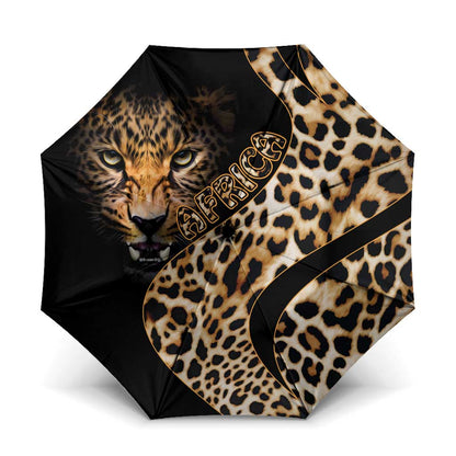 Africa Leopard Skin Pattern Umbrella Version 01