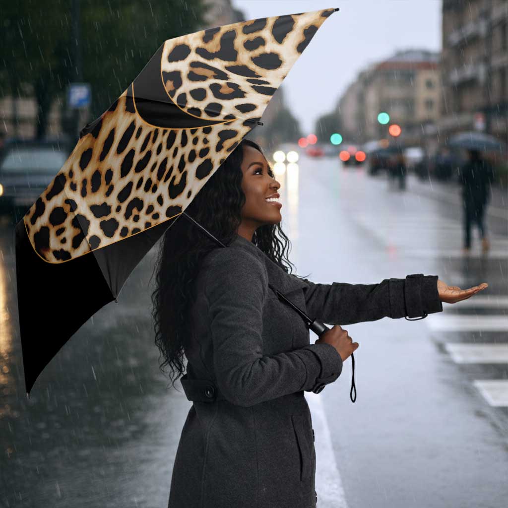 Africa Leopard Skin Pattern Umbrella Version 01