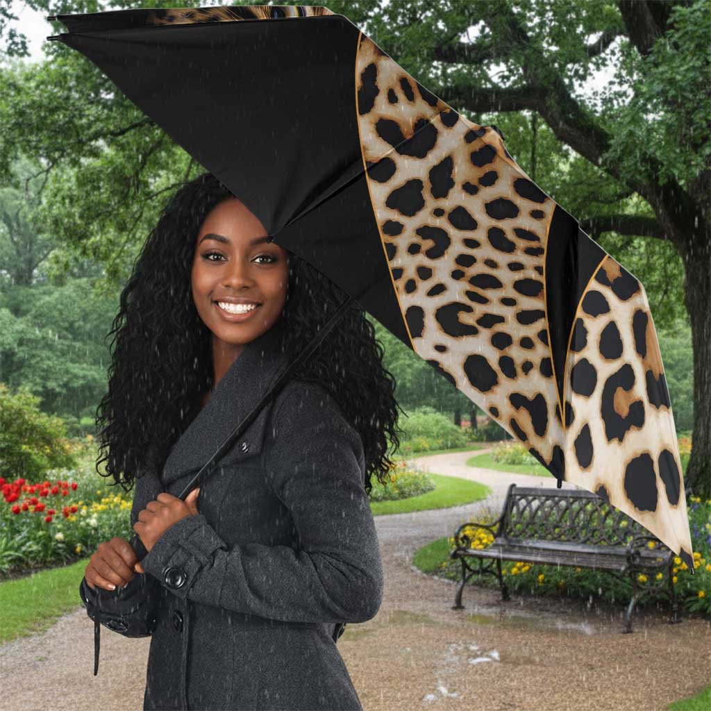 Africa Leopard Skin Pattern Umbrella Version 01