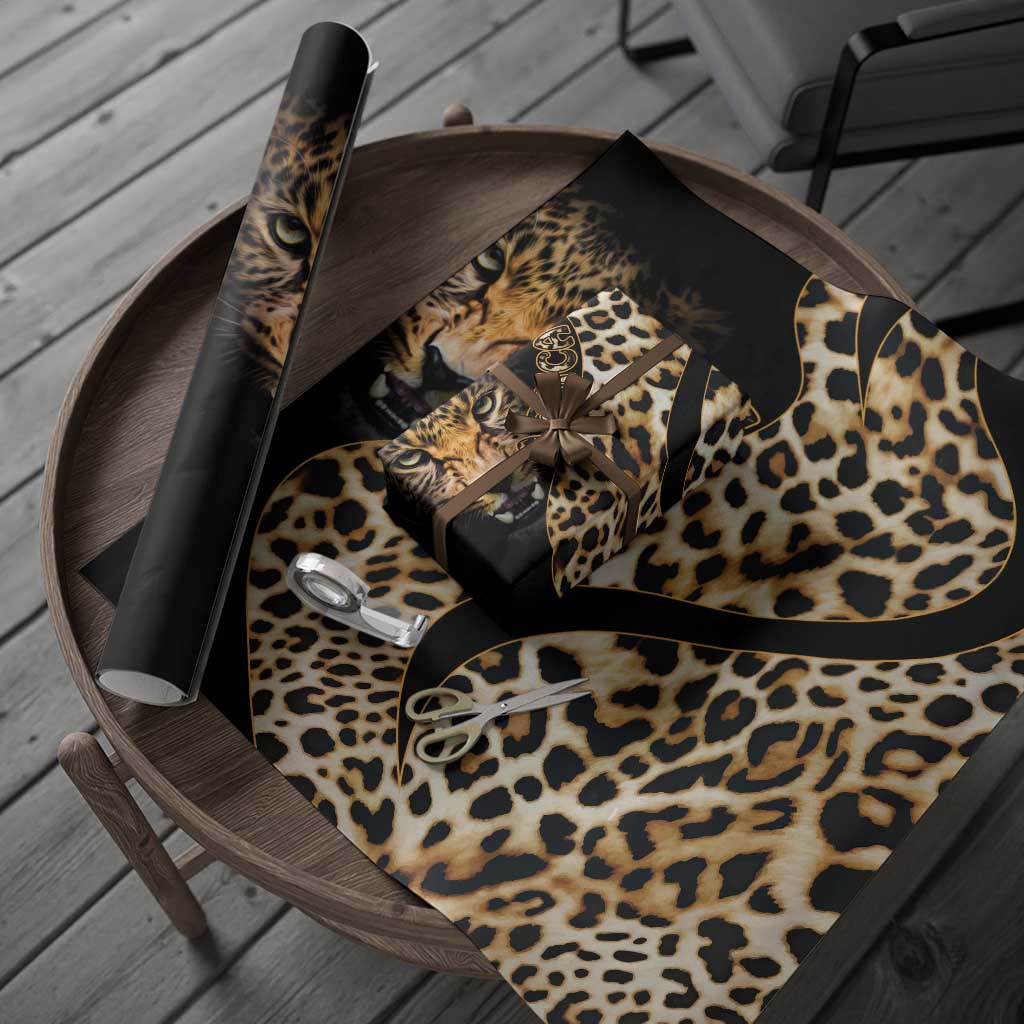 Africa Leopard Skin Pattern Wrapping Paper Version 01 - African Pride