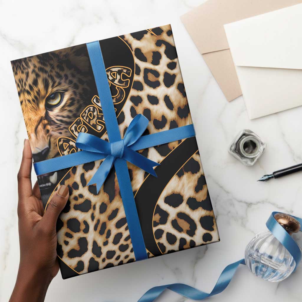 Africa Leopard Skin Pattern Wrapping Paper Version 01 - African Pride