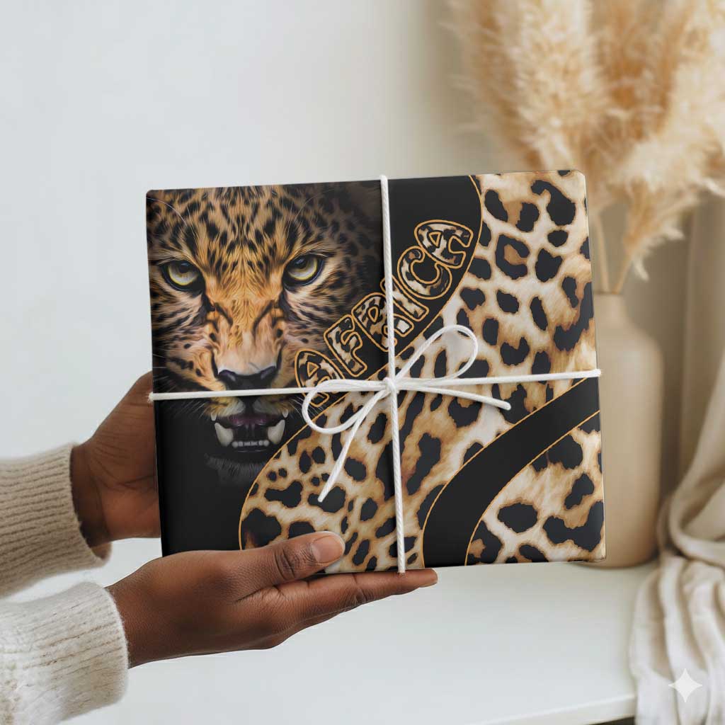 Africa Leopard Skin Pattern Wrapping Paper Version 01 - African Pride