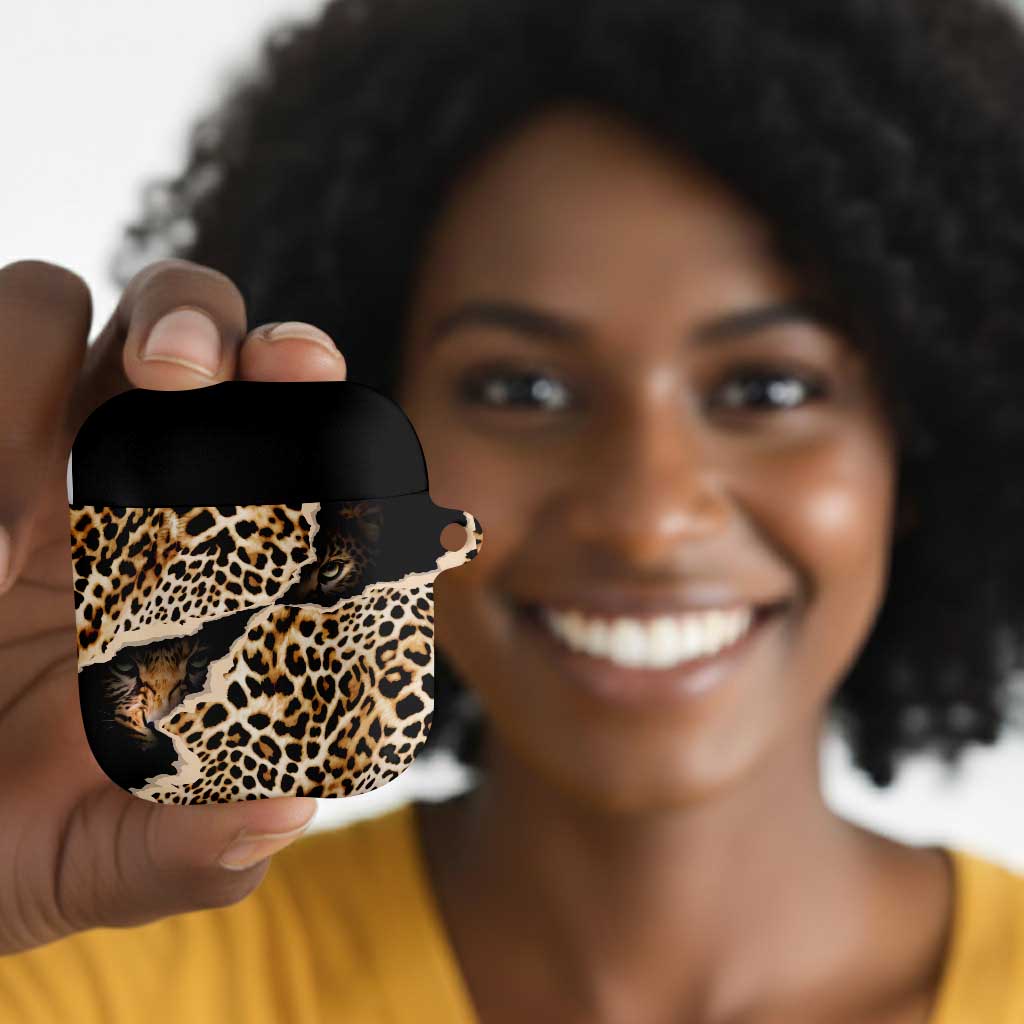 Africa Leopard Skin Pattern AirPods Case Version 02