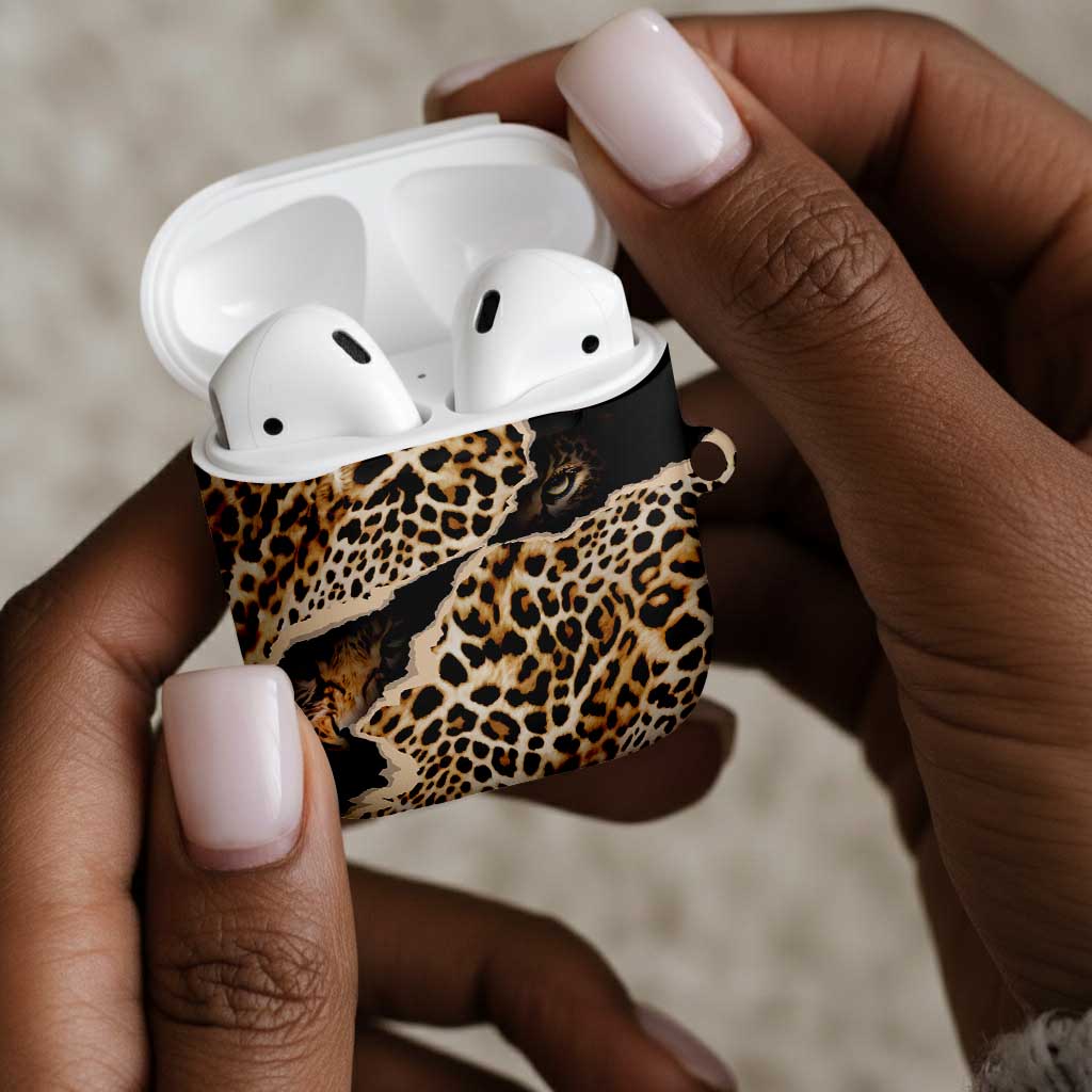 Africa Leopard Skin Pattern AirPods Case Version 02
