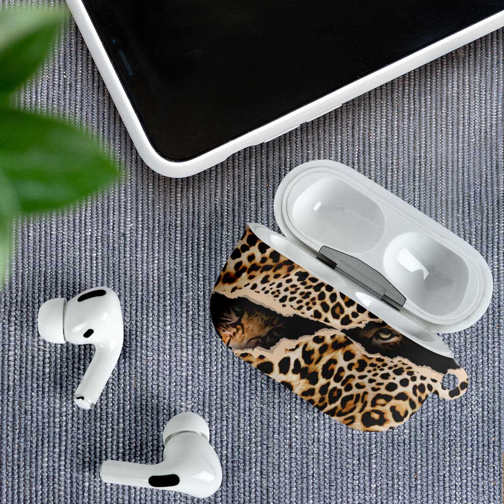 Africa Leopard Skin Pattern AirPods Case Version 02