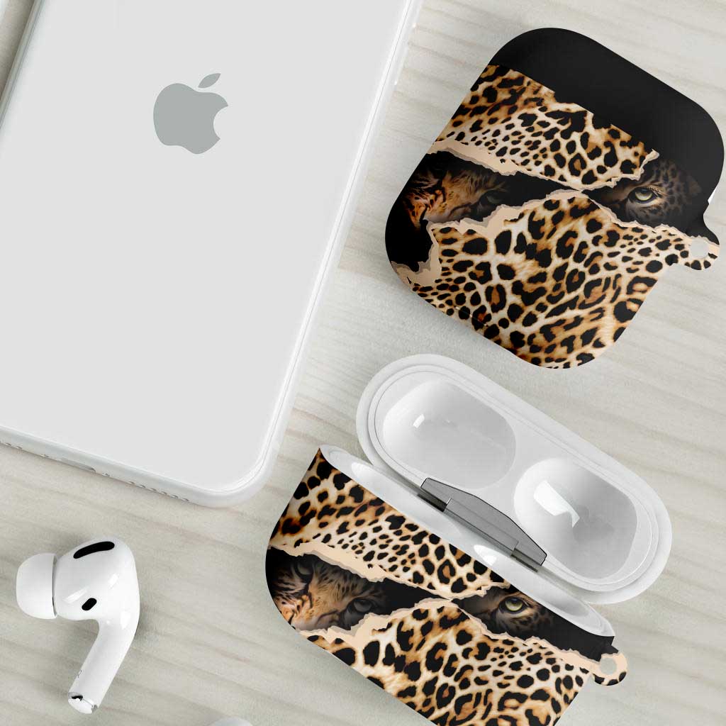 Africa Leopard Skin Pattern AirPods Case Version 02