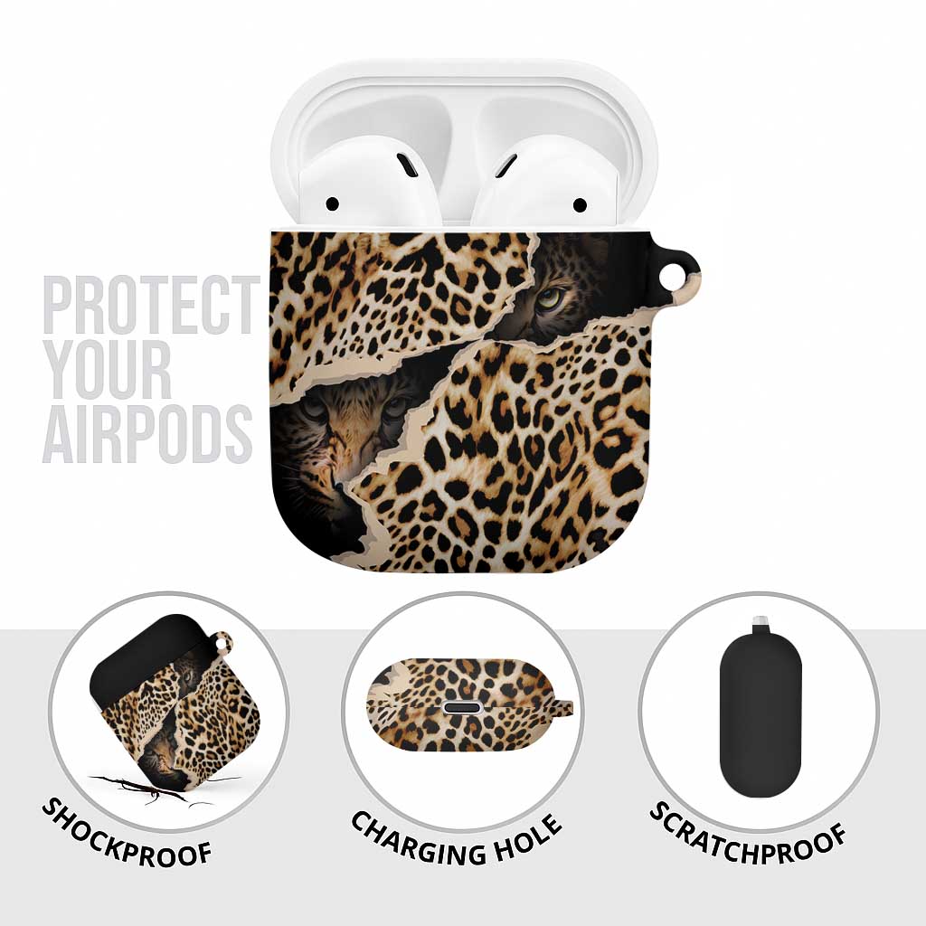 Africa Leopard Skin Pattern AirPods Case Version 02