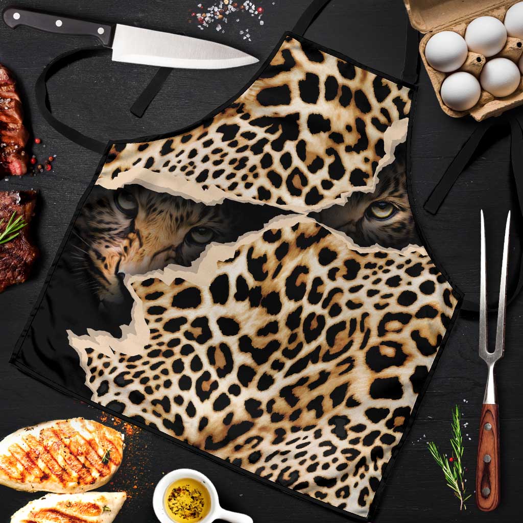 Africa Leopard Skin Pattern Apron Version 02