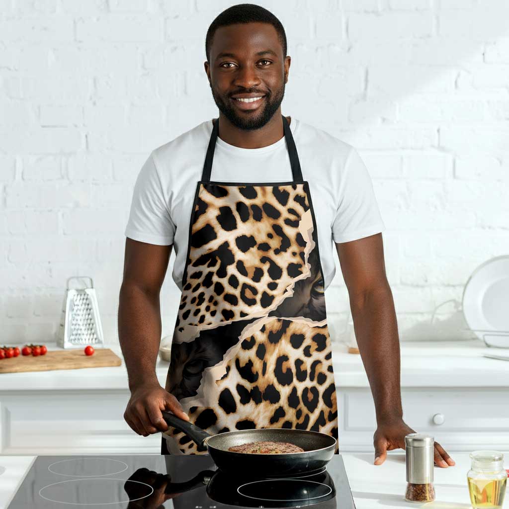 Africa Leopard Skin Pattern Apron Version 02