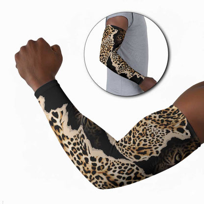 Africa Leopard Skin Pattern Arm Sleeves Version 02