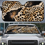 Africa Leopard Skin Pattern Auto Sun Shade Version 02