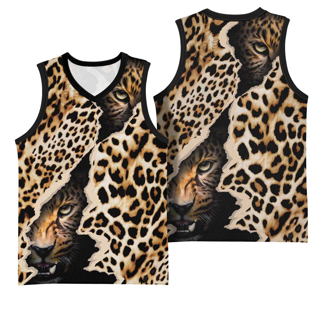 Afro Leopard Skin Pattern Basketball Jersey Version 02 LT9