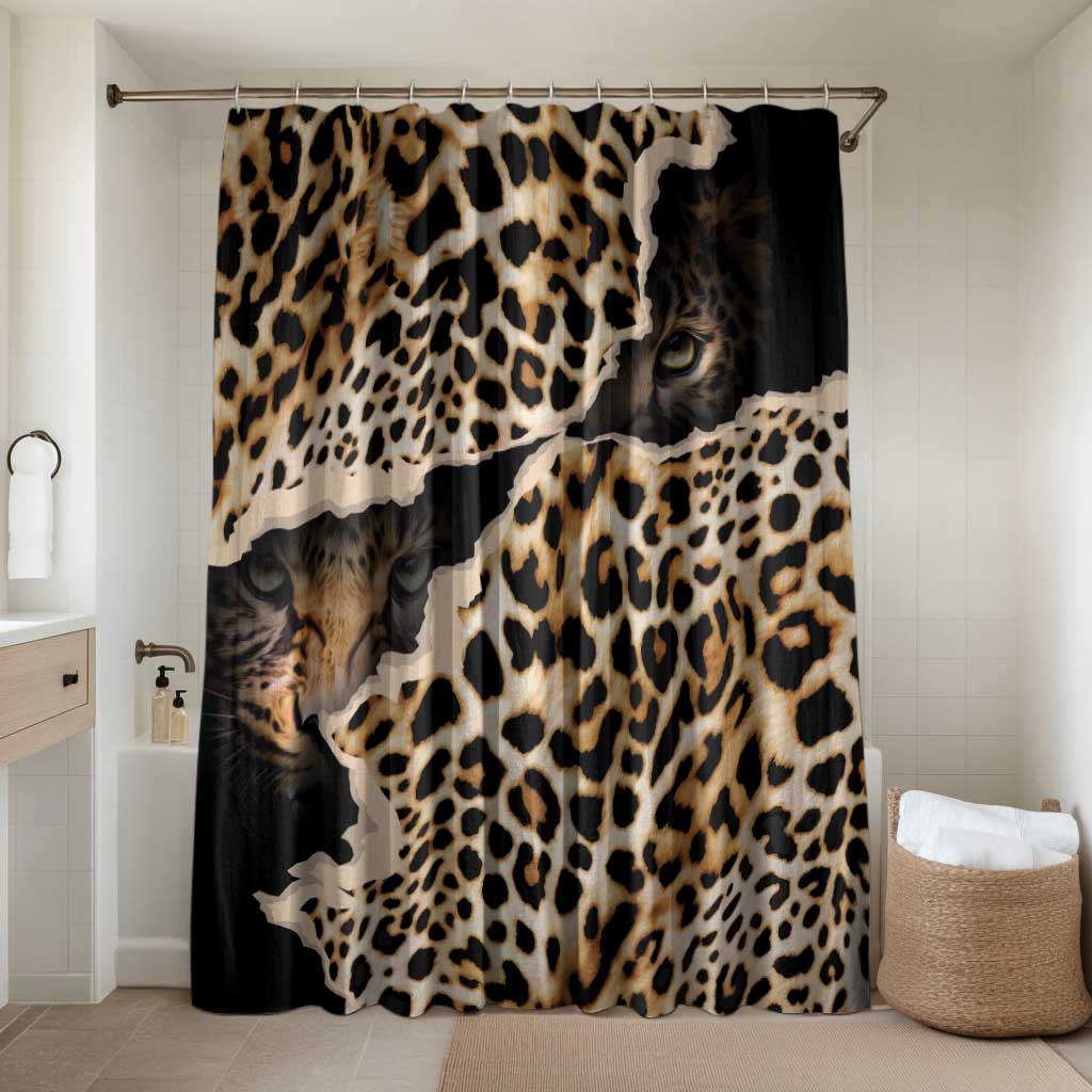 Africa Leopard Skin Pattern Bathroom Set Version 02
