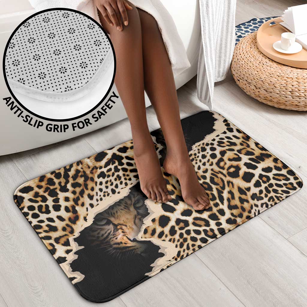 Africa Leopard Skin Pattern Bathroom Set Version 02