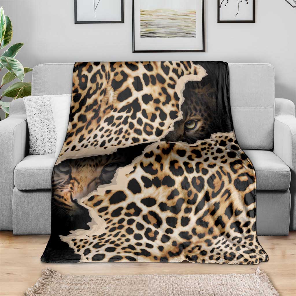 Afro Leopard Skin Pattern Blanket Version 02