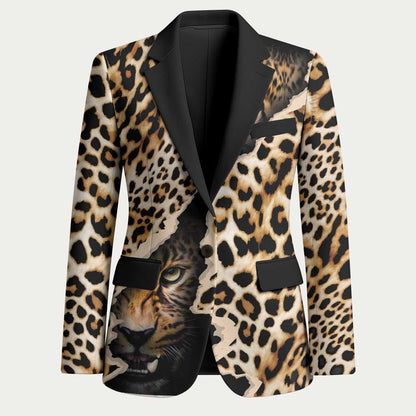 Africa Leopard Skin Pattern Blazer Version 02