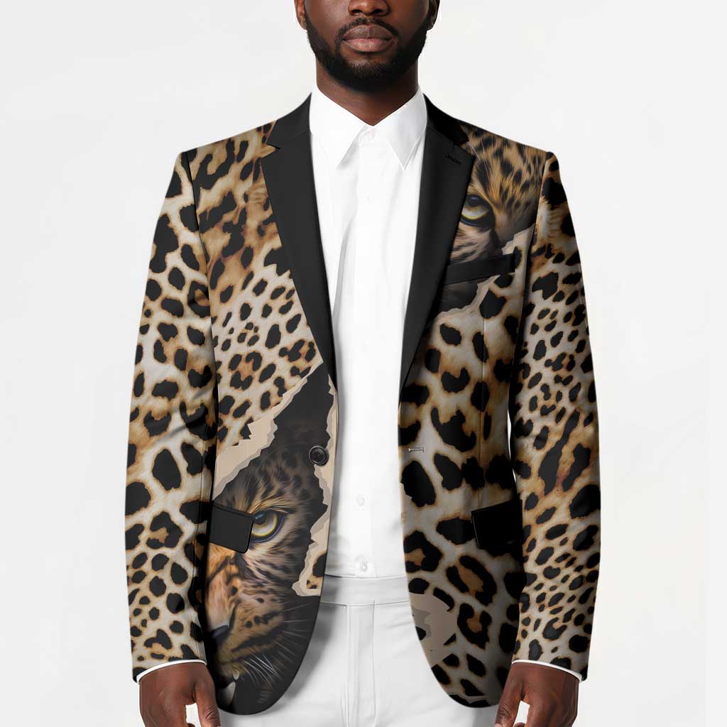 Africa Leopard Skin Pattern Blazer Version 02