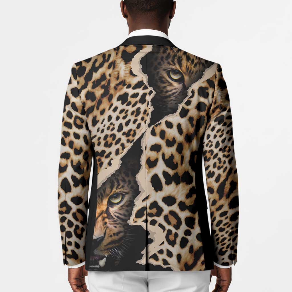 Africa Leopard Skin Pattern Blazer Version 02