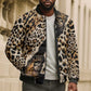 Africa Leopard Skin Pattern Bomber Puffer Jacket Version 02