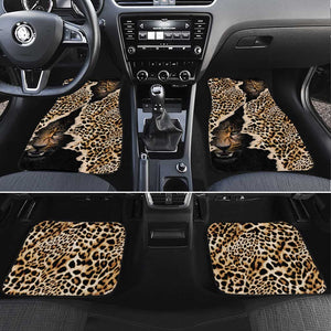 Afro Leopard Skin Pattern Car Mats Version 02