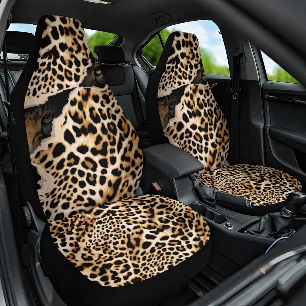 Afro Leopard Skin Pattern Car Seat Cover Version 02