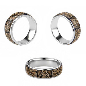 Afro Leopard Skin Pattern Classic Ring Version 02 - African Pride