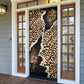 Africa Leopard Skin Pattern Door Cover Version 02
