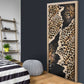 Africa Leopard Skin Pattern Door Cover Version 02